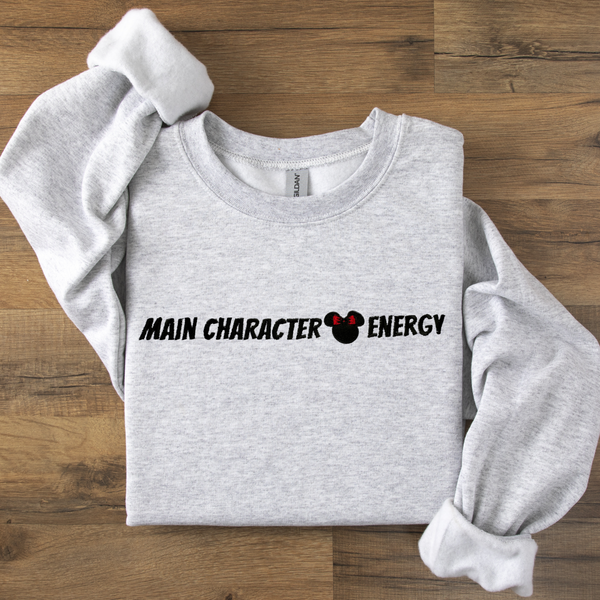 Main Character Energy on Sweatshirt (Youth Sizes Available!) PREORDER