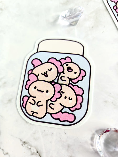 Axolotl Jar Sticker