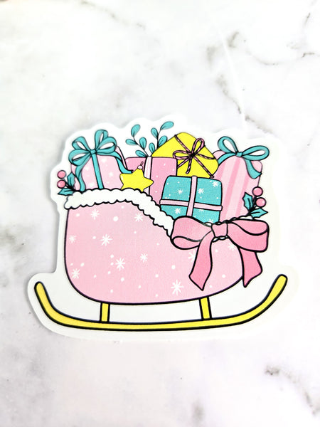 Sleigh Full of Gifts Sticker