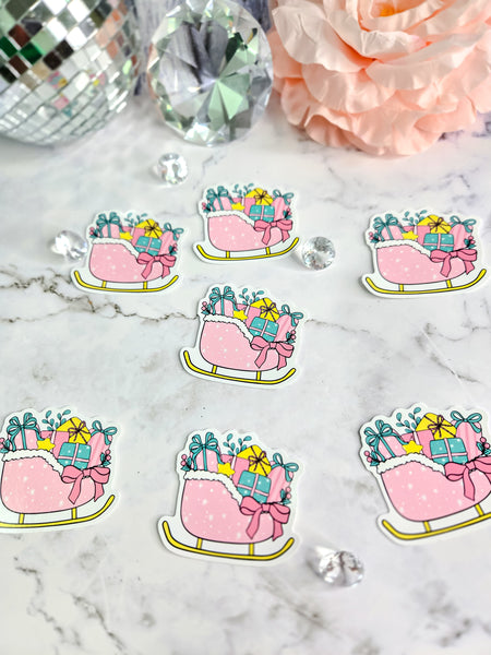 Sleigh Full of Gifts Sticker