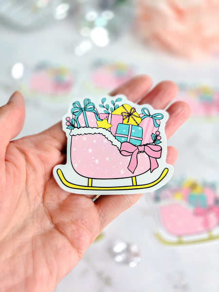 Sleigh Full of Gifts Sticker