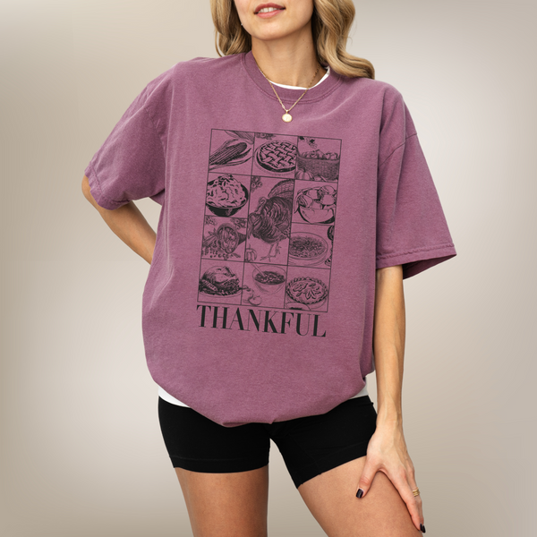 Thankful Era on Berry Tee