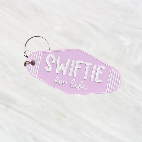 Swiftie For Life Motel Key Inspired Keychain