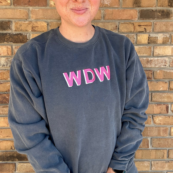 WDW on Denim Sweatshirt