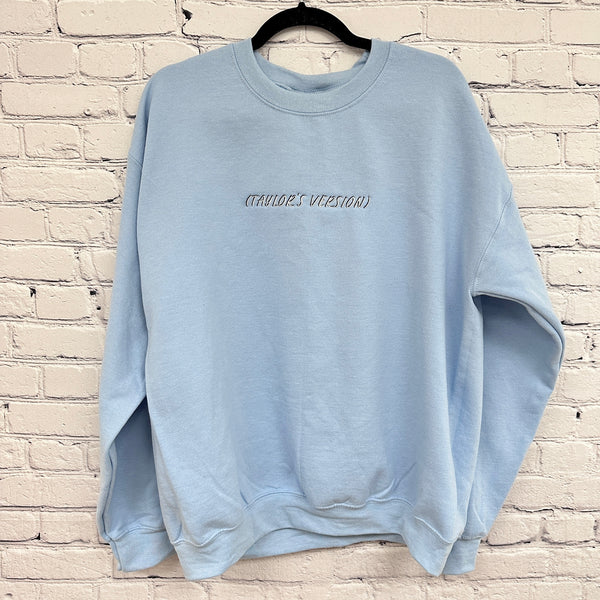 (Taylor's Version) 1989 on Light Blue Gildan Heavy Blend Sweatshirt