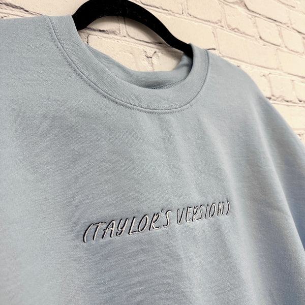 (Taylor's Version) 1989 on Light Blue Gildan Heavy Blend Sweatshirt