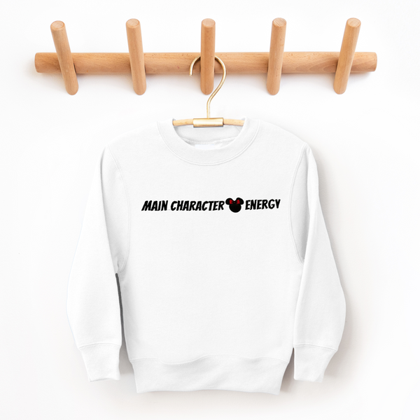 Main Character Energy on Sweatshirt (Youth Sizes Available!) PREORDER