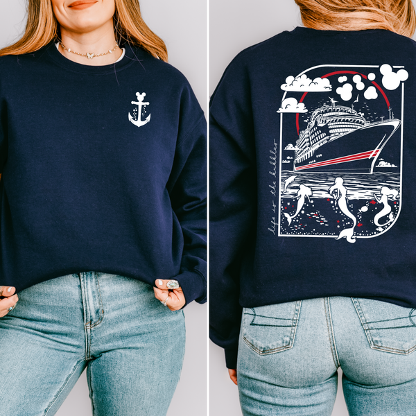 Life is the Bubbles Magical Cruise on Navy Sweatshirt (Youth Sizes Available!) PREORDER