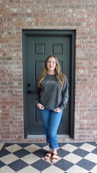 I Cry A Lot But I Am So Productive, It's An Art on Comfort Colors Pepper Sweatshirt