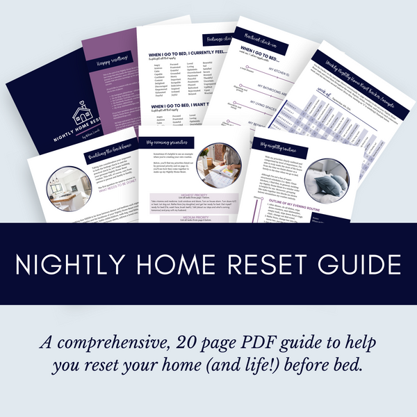 Printable Nightly Home Reset Guide PDF