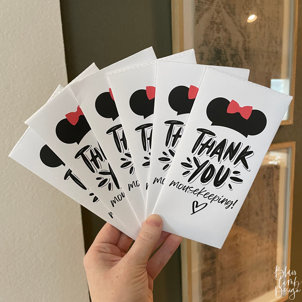 Thank You Mousekeeping Envelope PDF