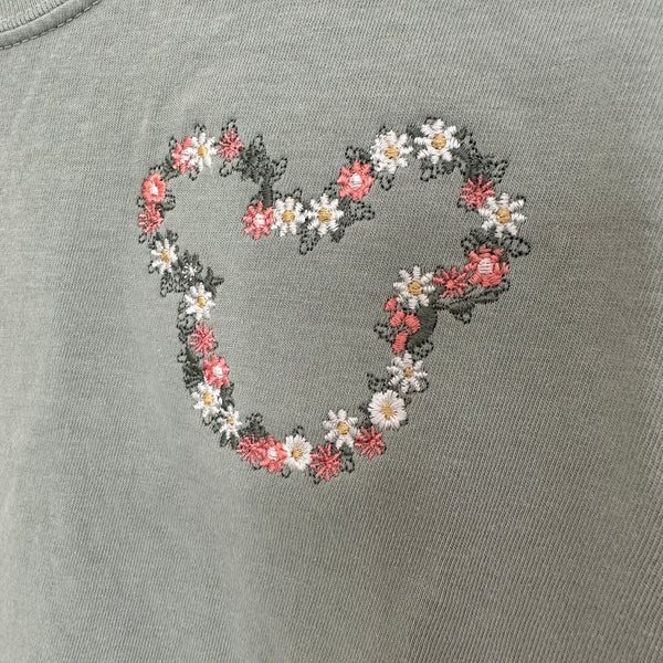 Floral Mouse on Bay Tee PREORDER