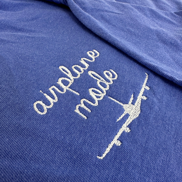 Airplane Mode on Periwinkle Tee