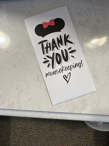 Thank You Mousekeeping Envelope PDF