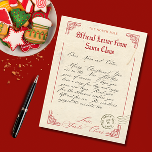 Santa Christmas Letter Template PDF