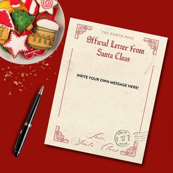 Santa Christmas Letter Template PDF