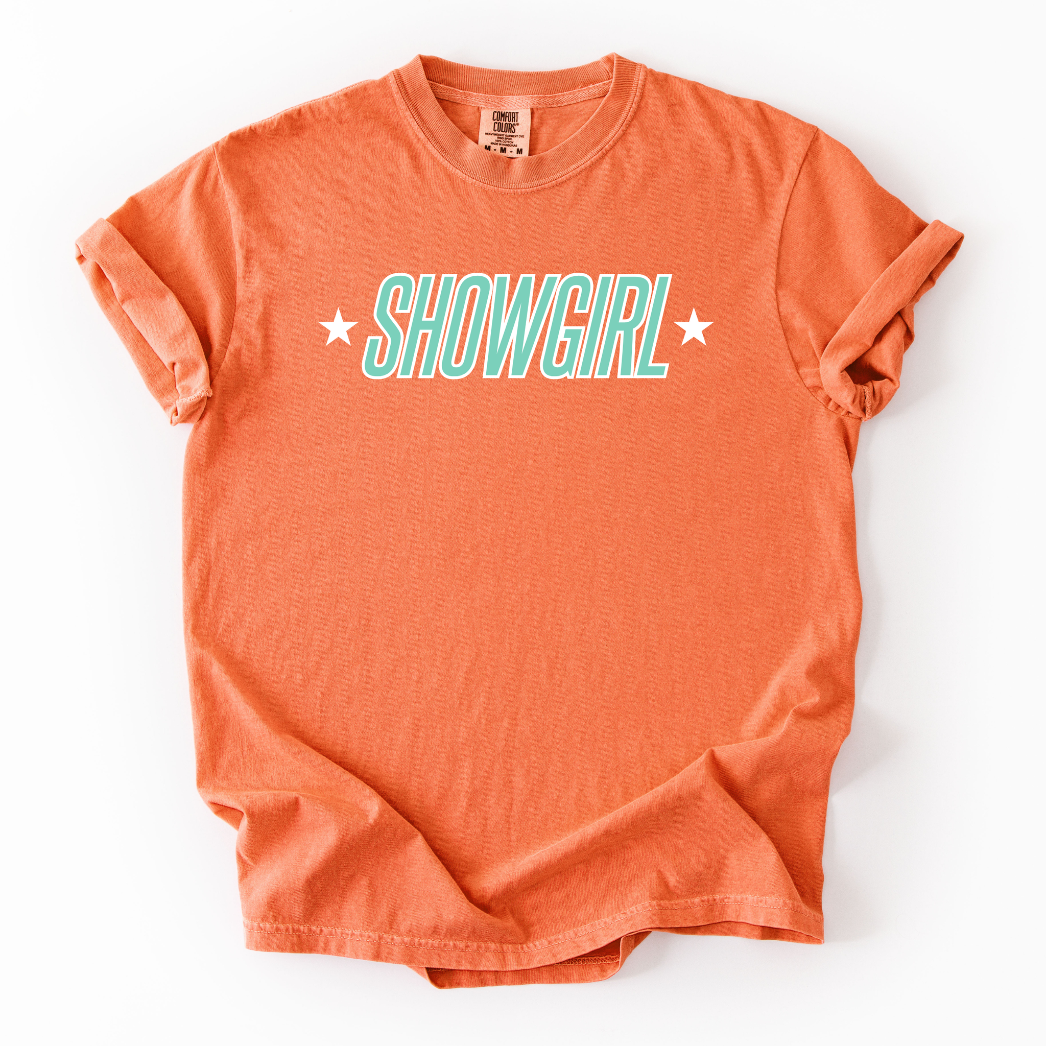 Showgirl on Burnt Orange Tee PREORDER