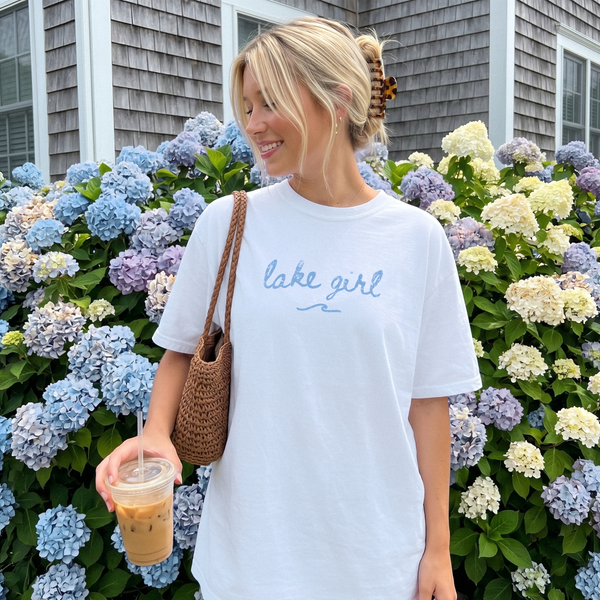 Lake Girl on White Tank/Tee PREORDER