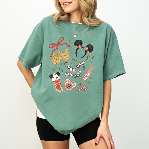 Magical Christmastime on Light Green Tee PREORDER