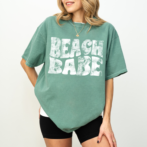 Beach Babe on Light Green Tank/Tee PREORDER