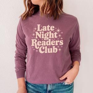 Late Night Readers Club on Berry Tee PREORDER