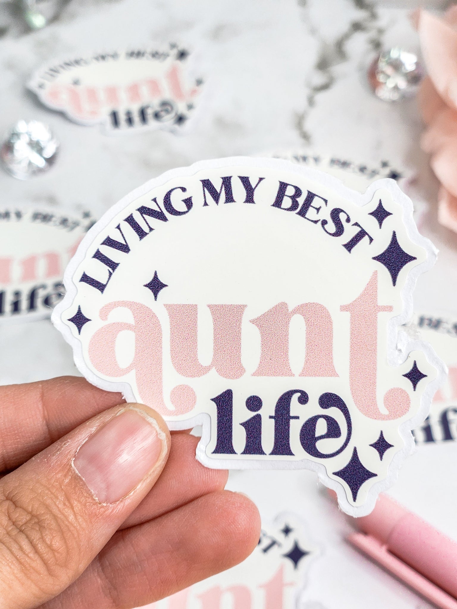 Living My Best Aunt Life Sticker