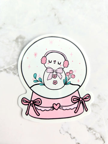 Frosty in a Snowglobe Sticker