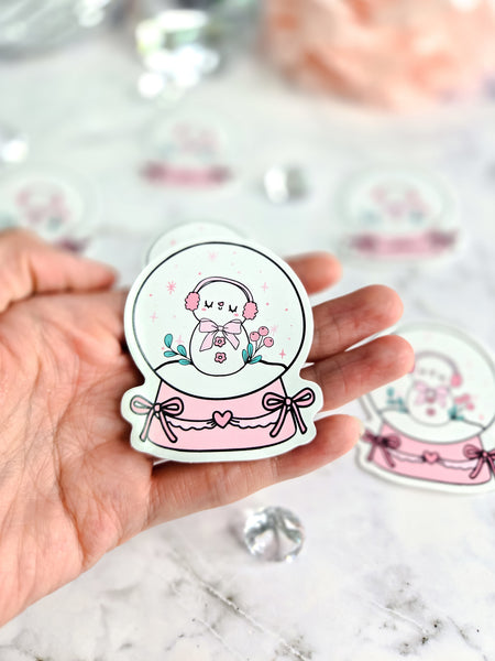 Frosty in a Snowglobe Sticker