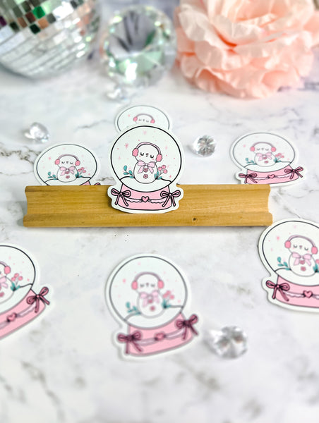 Frosty in a Snowglobe Sticker