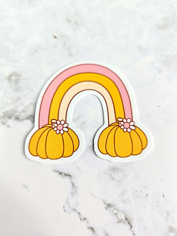 Pumpkin Rainbow Sticker