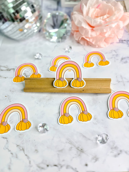 Pumpkin Rainbow Sticker