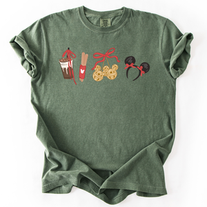 Four Festive Icons on Hemp Tee PREORDER