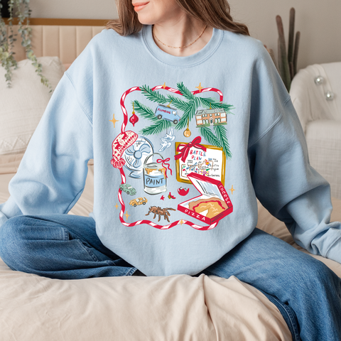 Home Alone on Light Blue Sweatshirt PREORDER