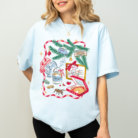 Home Alone on Chambray Tee PREORDER