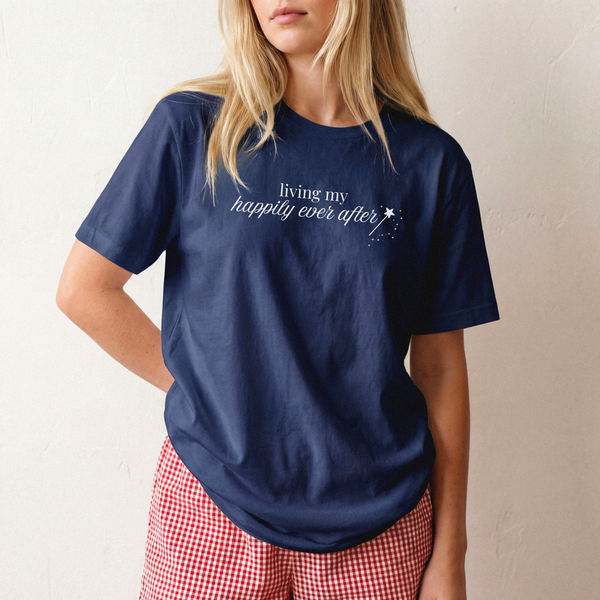 Living My Happily Ever After on Navy Tee - July Tee of the Month
