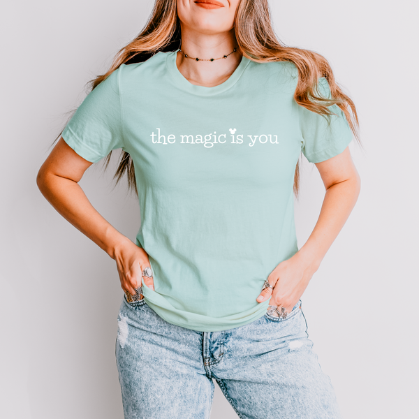 The Magic is You on Dusty Blue Tee (Toddler and Youth Sizes Available!) - February Tee of the Month