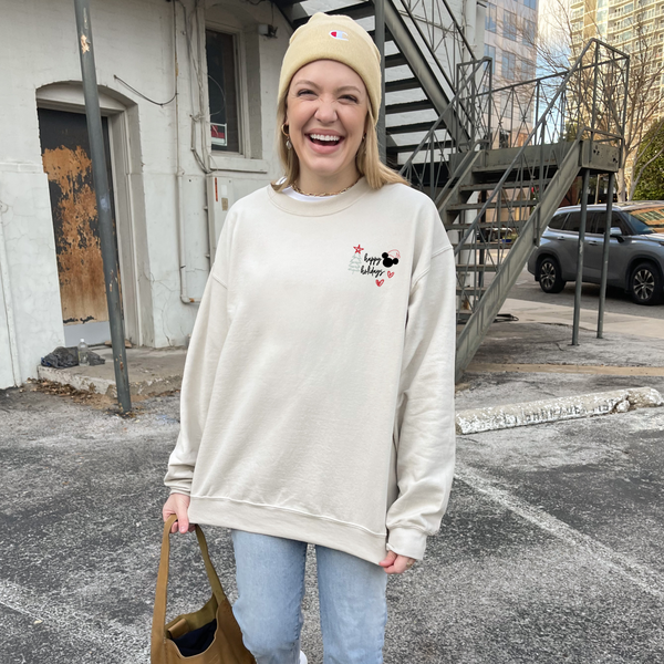 Holiday Treats Receipt on Sand Sweatshirt PREORDER