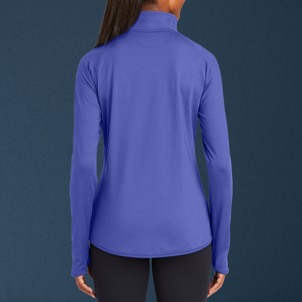 Ladies Sporty Quarter Zip Magical Cruise on Iris Pullover