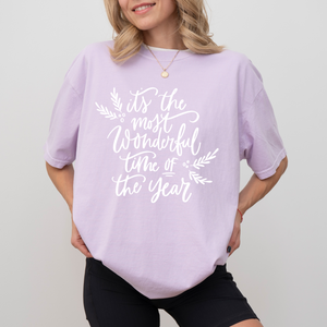 It's The Most Wonderful Time of the Year on Orchid Tee PREORDER
