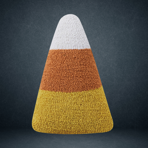 Candy Corn Hook Decorative Pillow