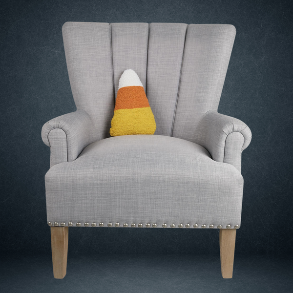 Candy Corn Hook Decorative Pillow