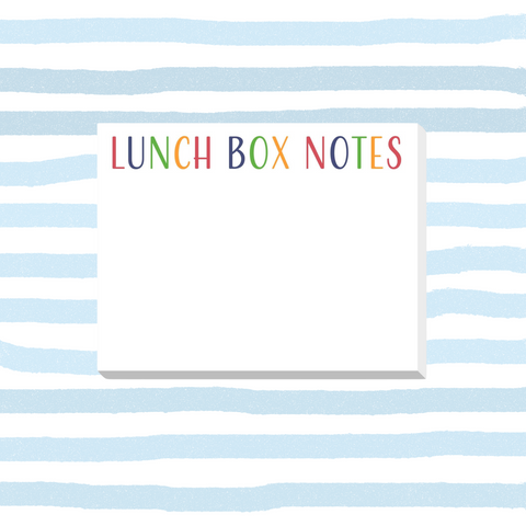 Primary Lunch Box Notes Notepad