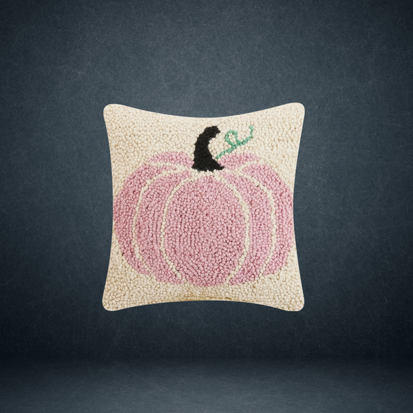 Pink Pumpkin Hook Decorative Pillow