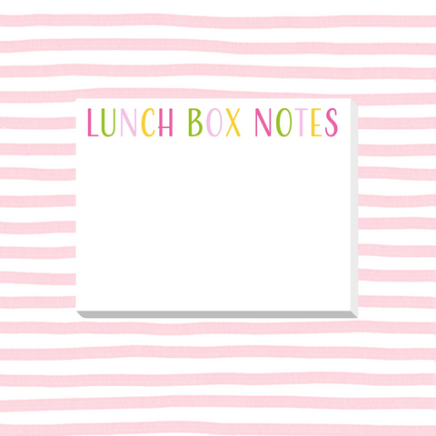 Pastel Lunch Box Notes Notepad