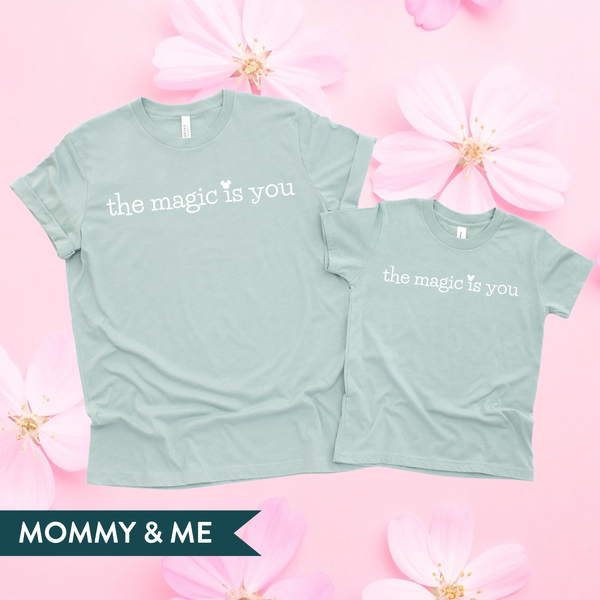 The Magic is You on Dusty Blue Tee (Toddler and Youth Sizes Available!) - February Tee of the Month