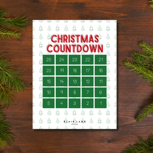 O Christmas Tree Christmas Countdown PDF