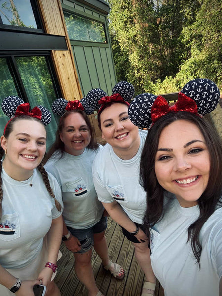Magical Cruise With Fireworks on Chambray Pocket Tee (Family Matching Available!) PREORDER