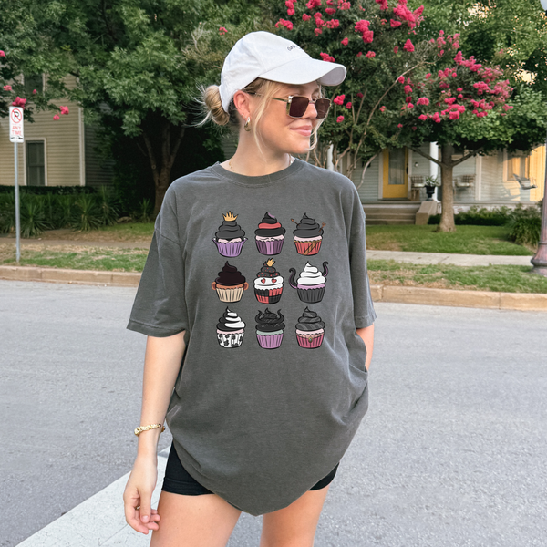 Villain Cupcakes on Pepper Tee - October Tee of the Month