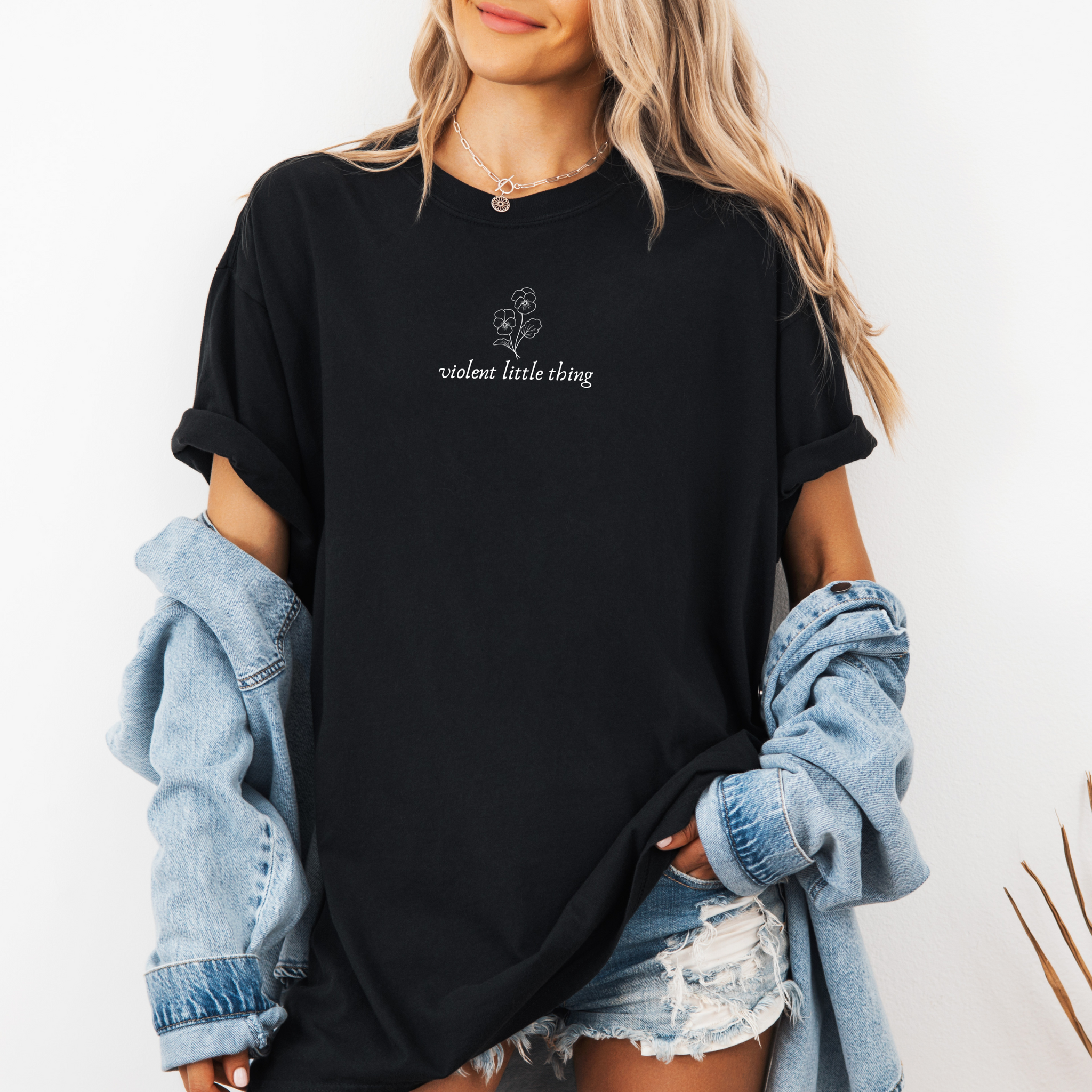 Violent Little Thing on Black Tee PREORDER