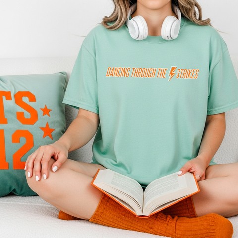 Dancing Through the Lightning Strikes on Chalky Mint Tee PREORDER